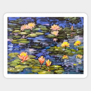 Water Lilies after Monet Sticker